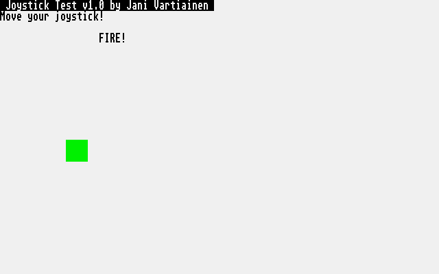 Joystick Test atari screenshot